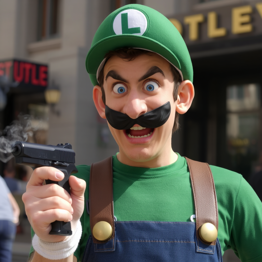Try Mario's glorious moustache