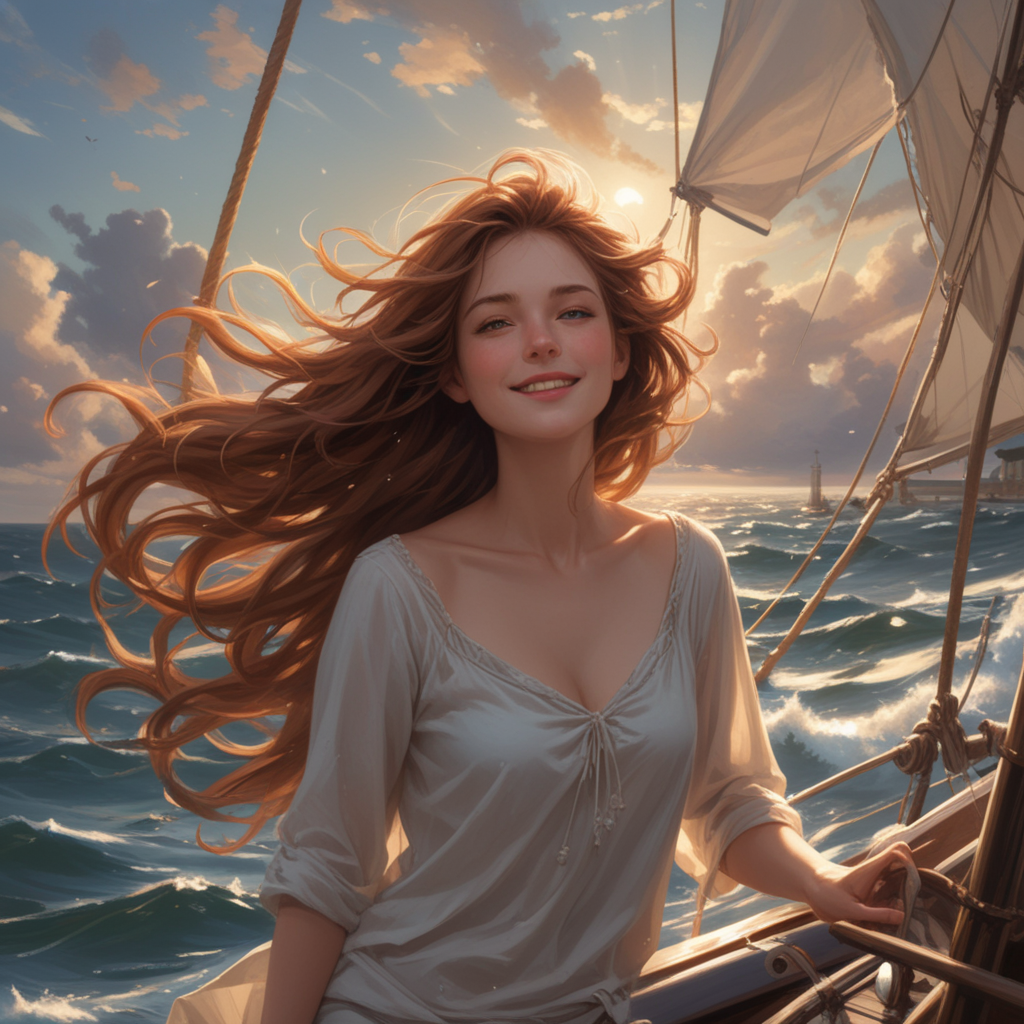 Shine on a sailboat
